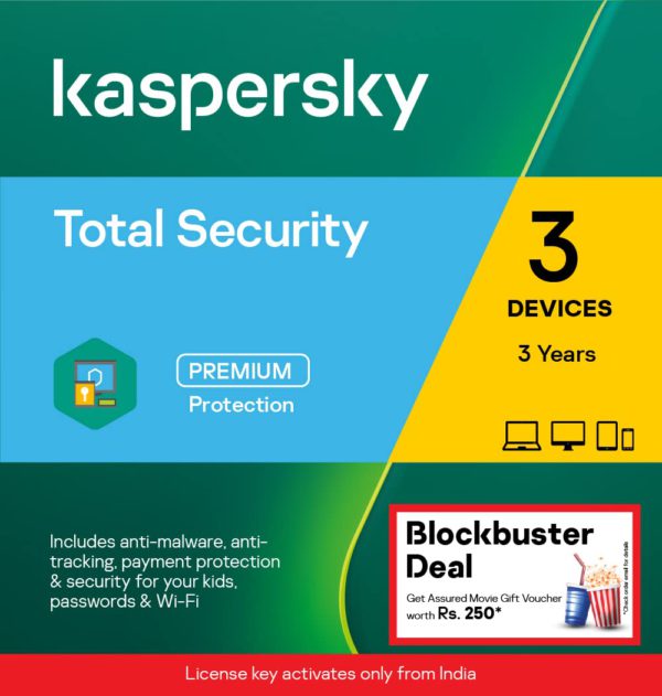 Kaspersky | Total Security | 3 Users | 3 Years